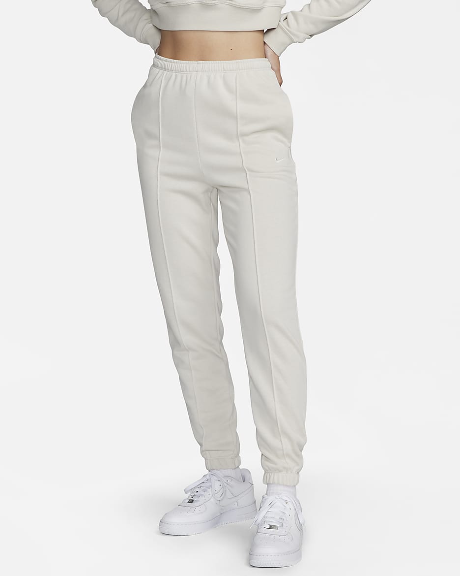 Nike Sportswear Chill Terry Women's Slim High-Waisted French Terry Sweatpants - Light Orewood Brown/Sail