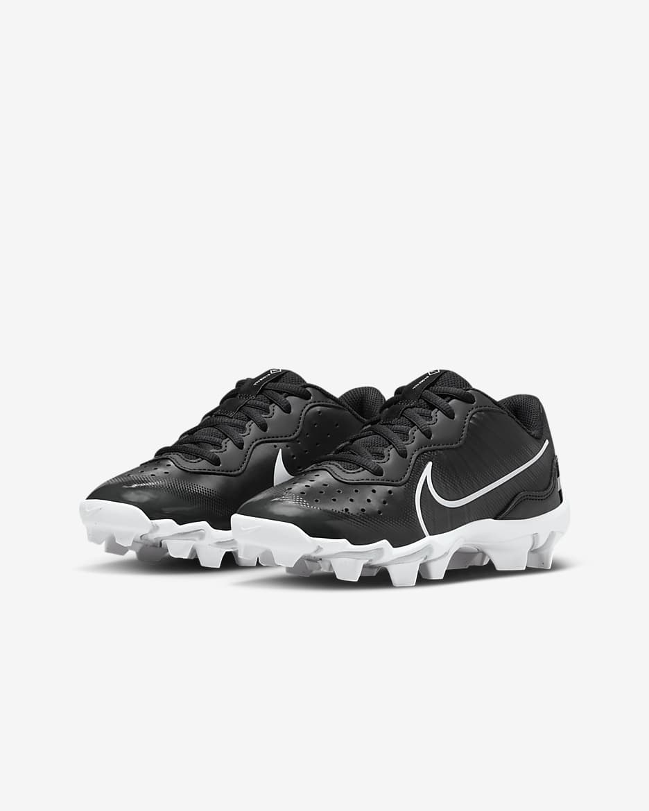 Nike Alpha Huarache 4 Keystone Little/Big Kids' Baseball Cleats - Black/Pure Platinum/White