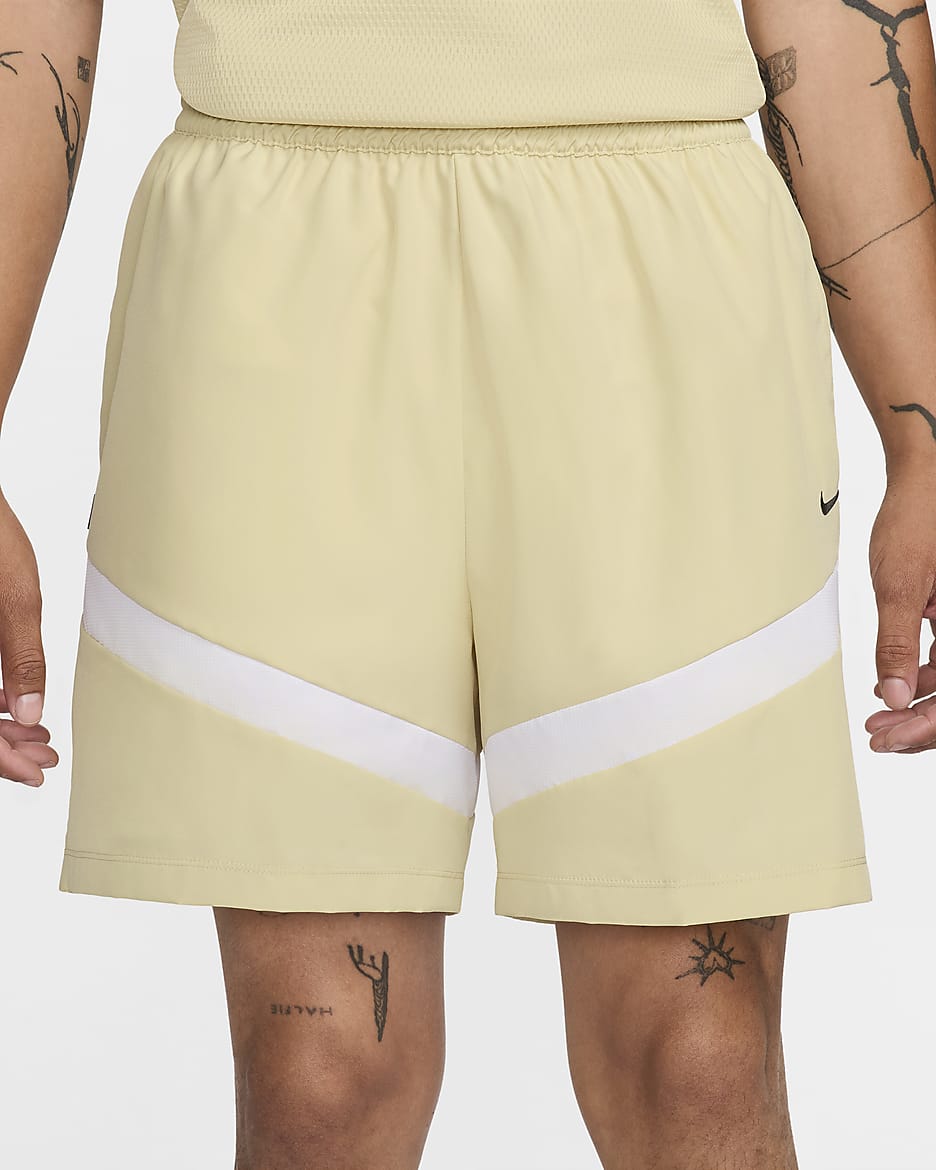 Nike Icon Men's 15cm (approx.) Dri-FIT Woven Basketball Shorts - Team Gold/Team Gold/White/Black