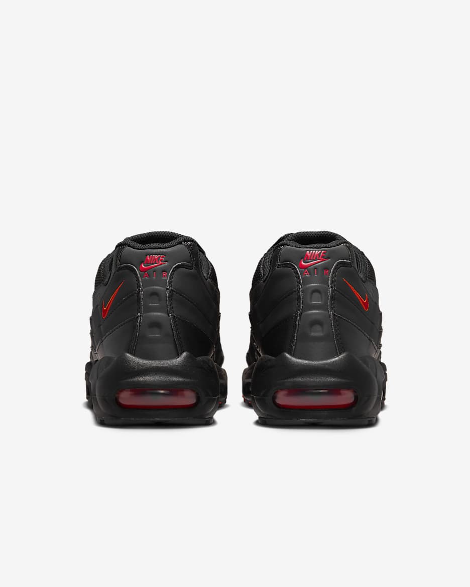 Nike Air Max 95 Men's Shoes - Black/Safety Orange/University Red