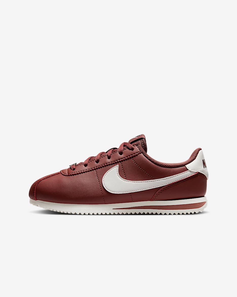 Tenis para niños grandes Nike Cortez - Rojo sepia/Negro/Vela