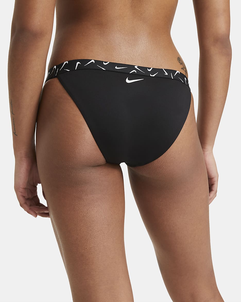 Nike Women's Bikini Bottoms - Black/White