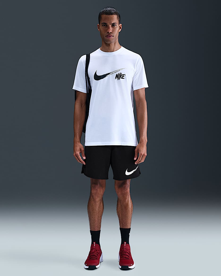 Pánské 18cm univerzální kraťasy Nike Totality Dri-FIT bez podšívky - Černá/Bílá
