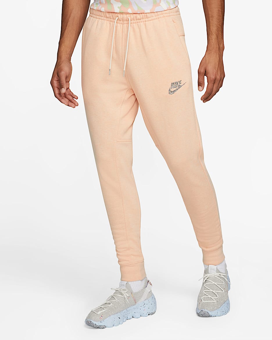 Pantalones deportivos de tejido Fleece para hombre Nike Sportswear - Ónix blanco/Blanco