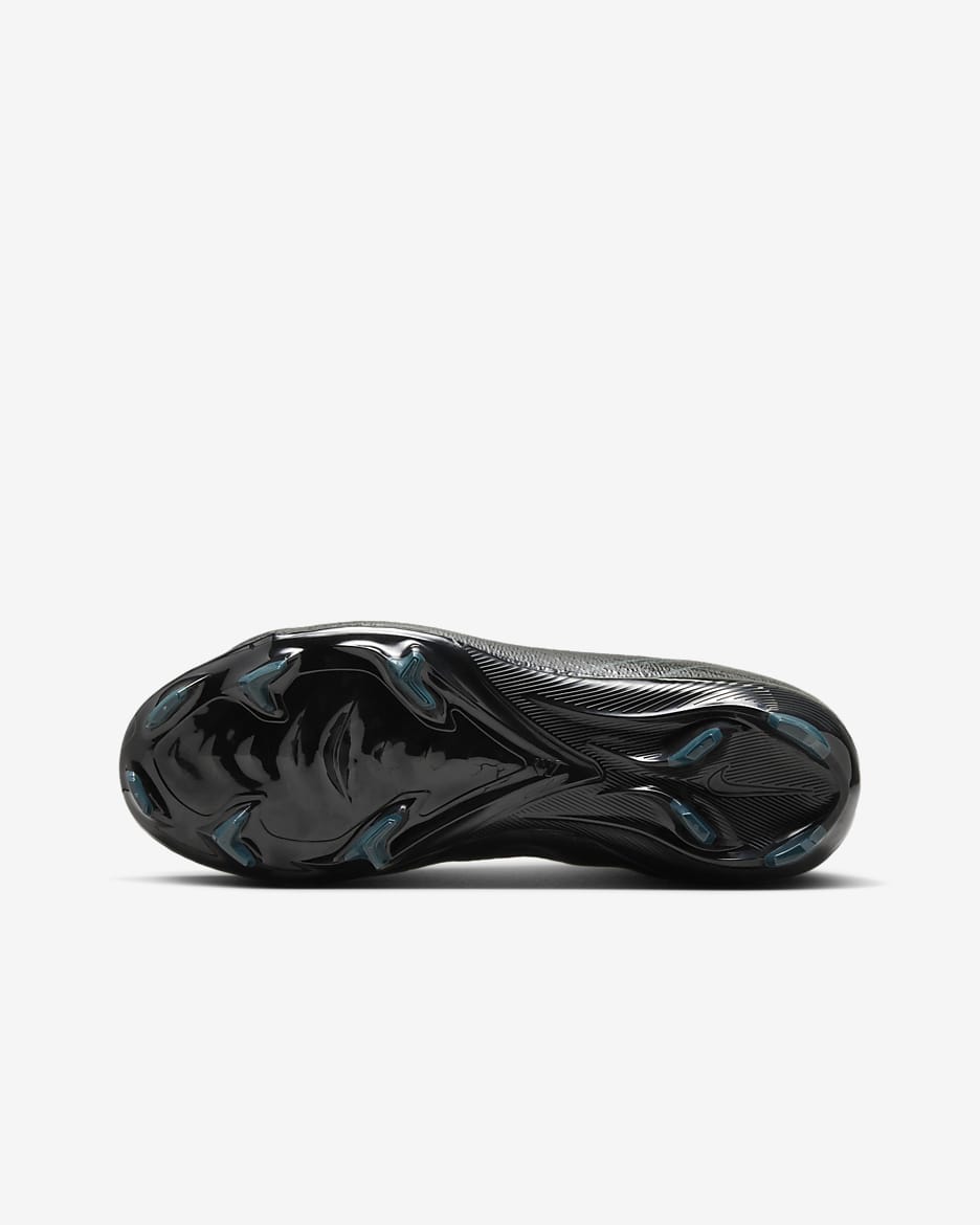 Chaussure de foot basse à crampons pour terrain sec Nike Jr. Mercurial Vapor 16 Pro pour enfant/ado - Noir/Deep Jungle/Noir