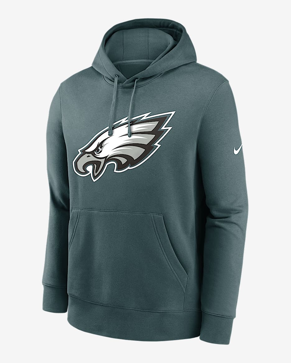 Sudadera con gorro sin cierre Nike de la NFL para hombre Philadelphia Eagles - Azul verdoso deportivo