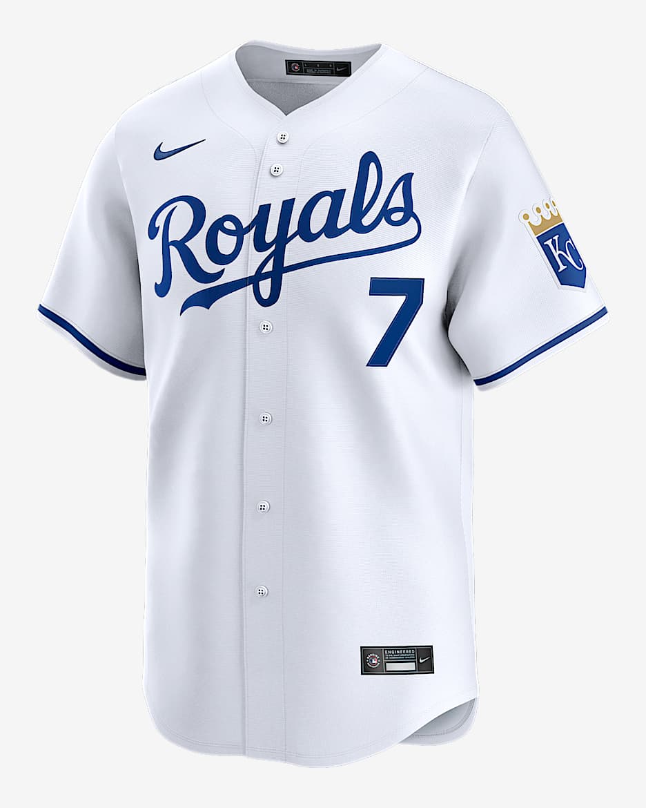 Bobby Witt Jr. Kansas City Royals Men's Nike Dri-FIT ADV MLB Limited Jersey - White