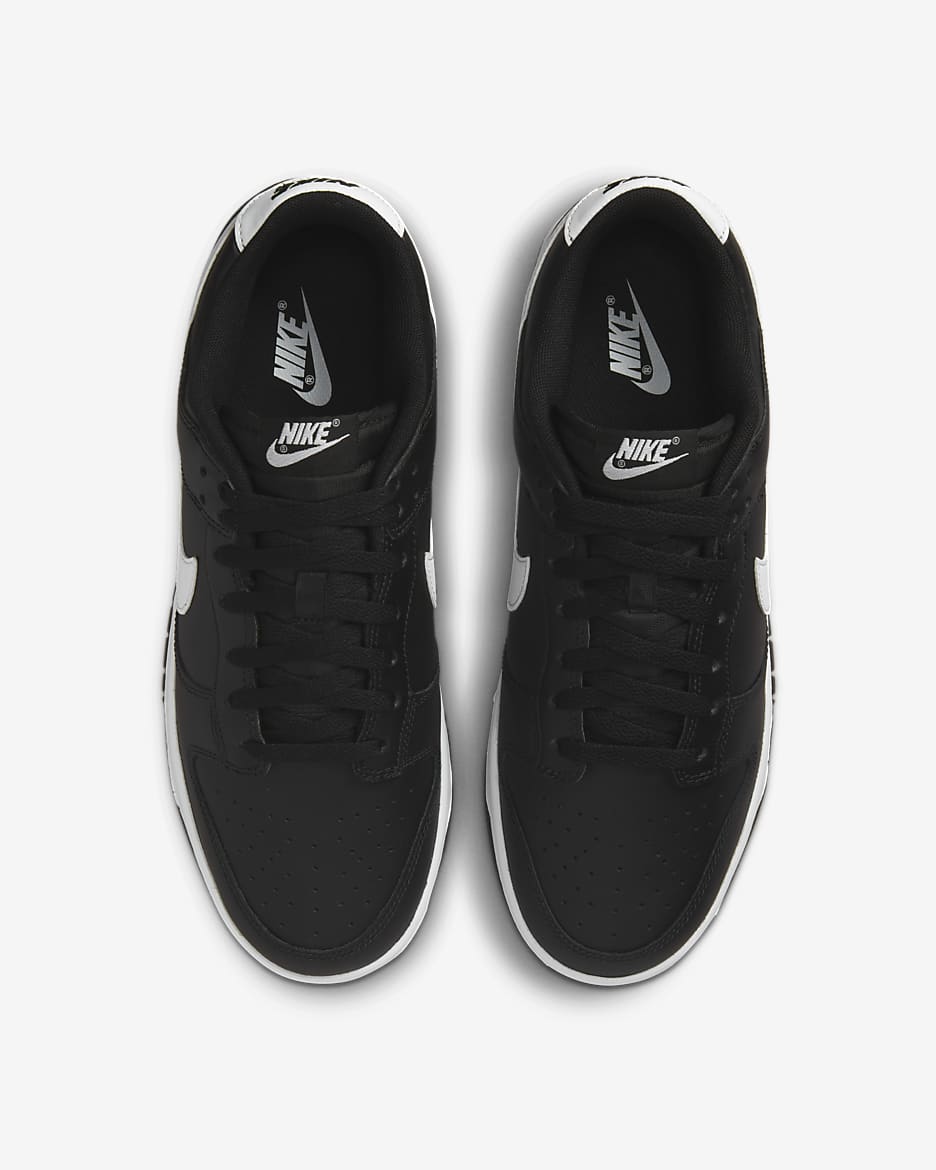 Nike Dunk Low Retro Men's Shoes - Black/Black/White/White