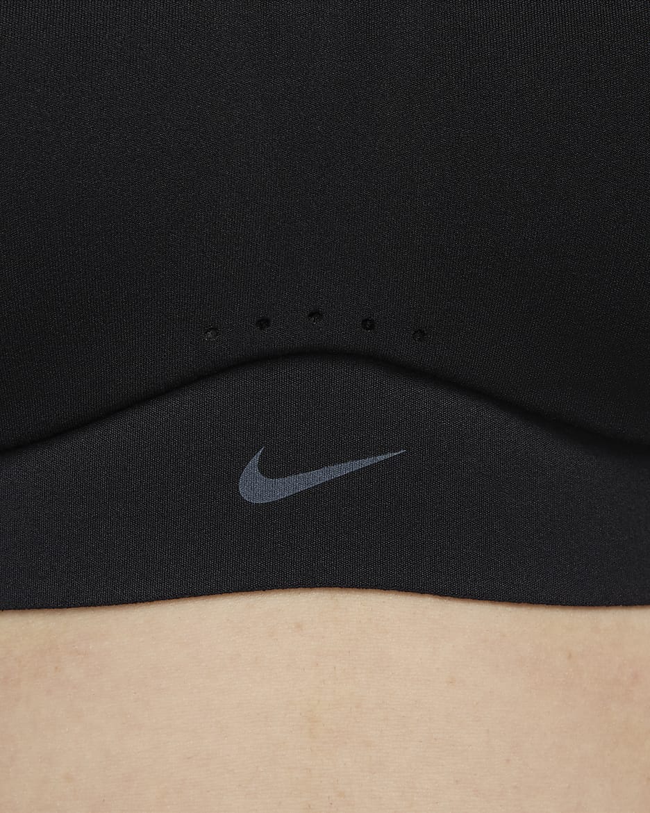 Nike Alate High-Support Women's Padded Convertible Sports Bra - Black/Cool Grey