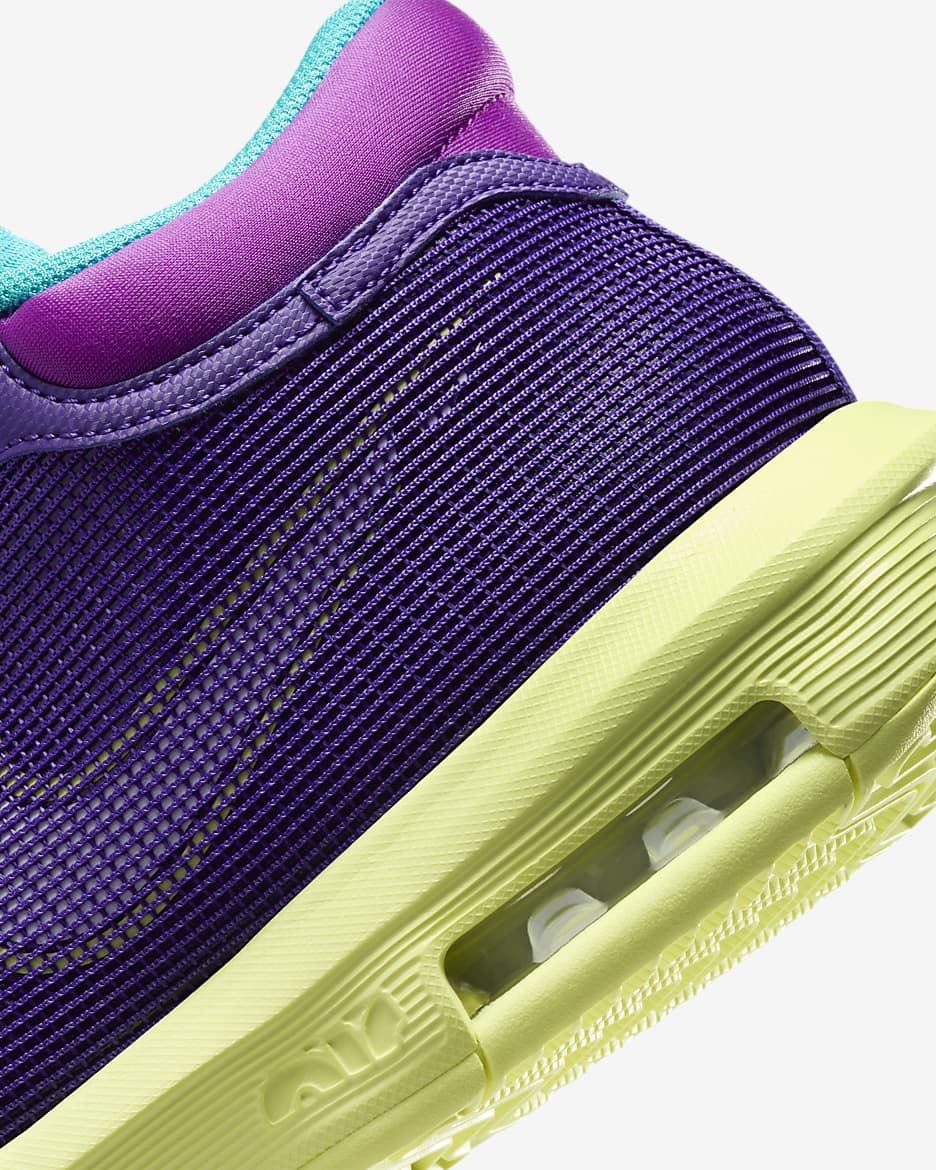 LeBron Witness 8 Basketball Shoes - Field Purple/Dusty Cactus/Light Lemon Twist/White