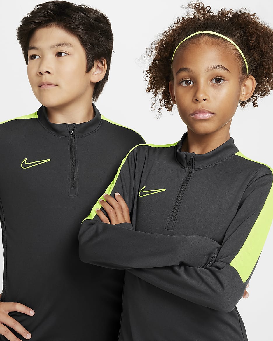 Nike Dri-FIT Academy23 Fußball-Trainingsoberteil für ältere Kinder - Anthracite/Volt/Volt