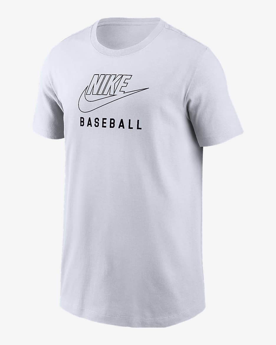 Nike Swoosh Big Kids' Baseball T-Shirt - White