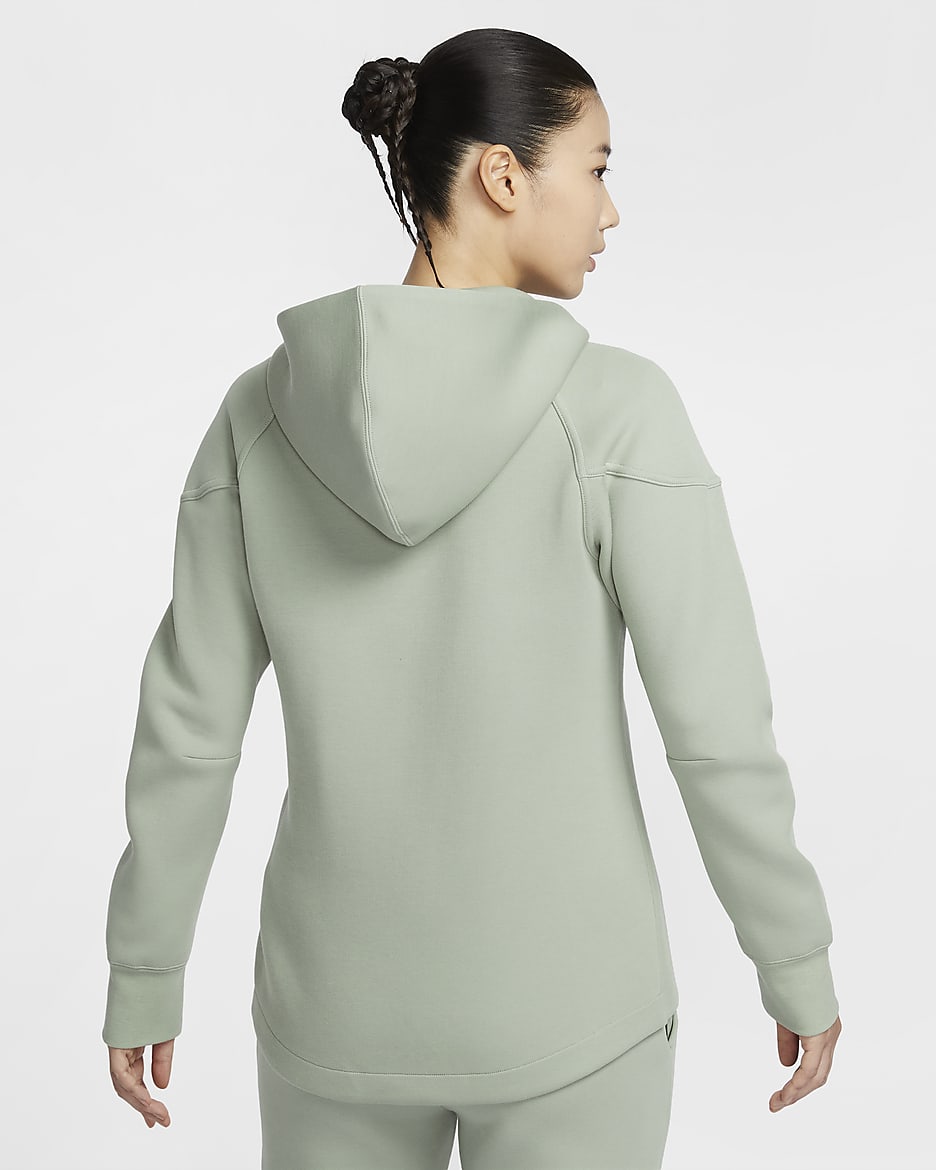 Nike Sportswear Tech Fleece Windrunner 女款全長式拉鍊連帽上衣 - Jade Horizon/黑色