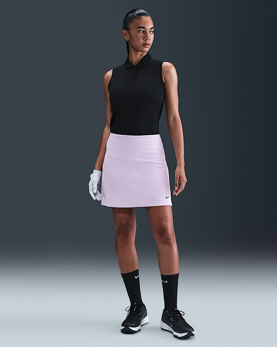 Nike Tour Dri-FIT ADV golfskjørt til dame - Doll/Svart