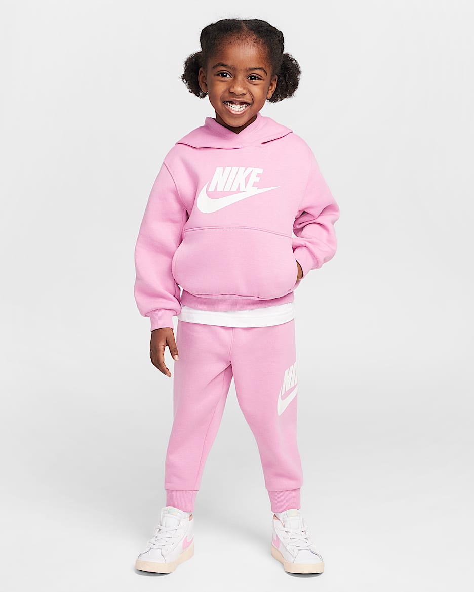 Nike Club Fleece Set Toddler 2-Piece Hoodie Set - Magic Flamingo