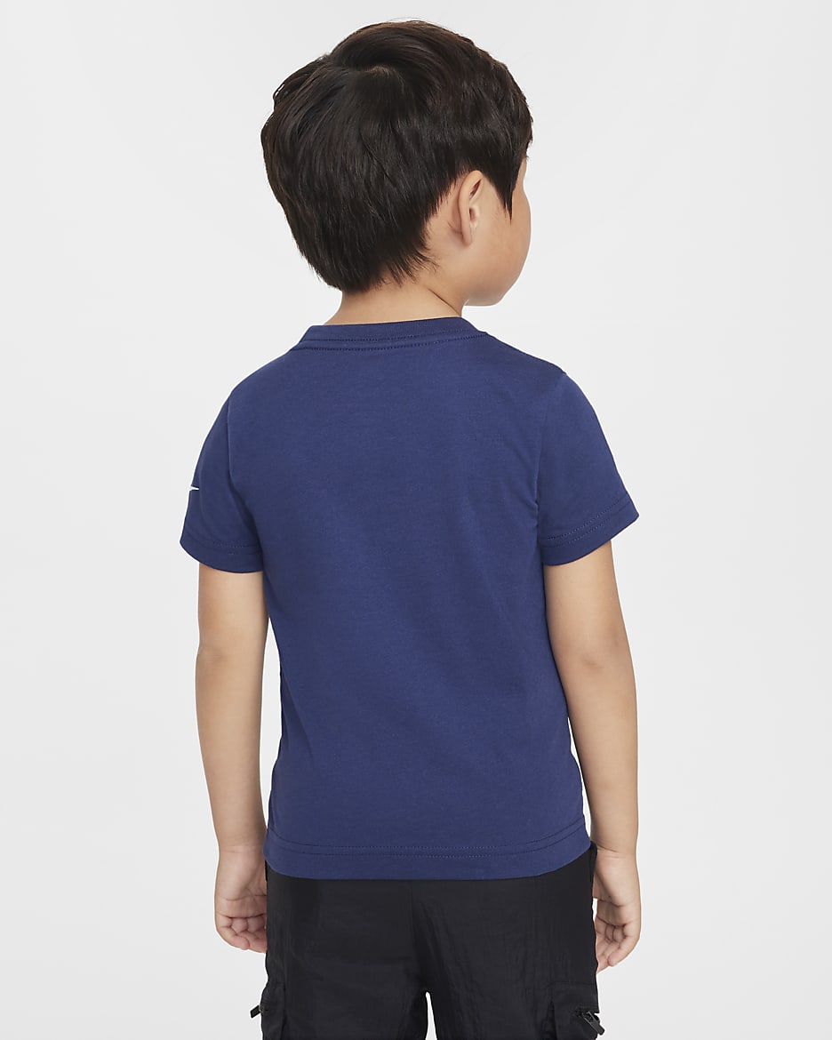 Playera Boxy Snowball infantil Nike - Azul marino medianoche