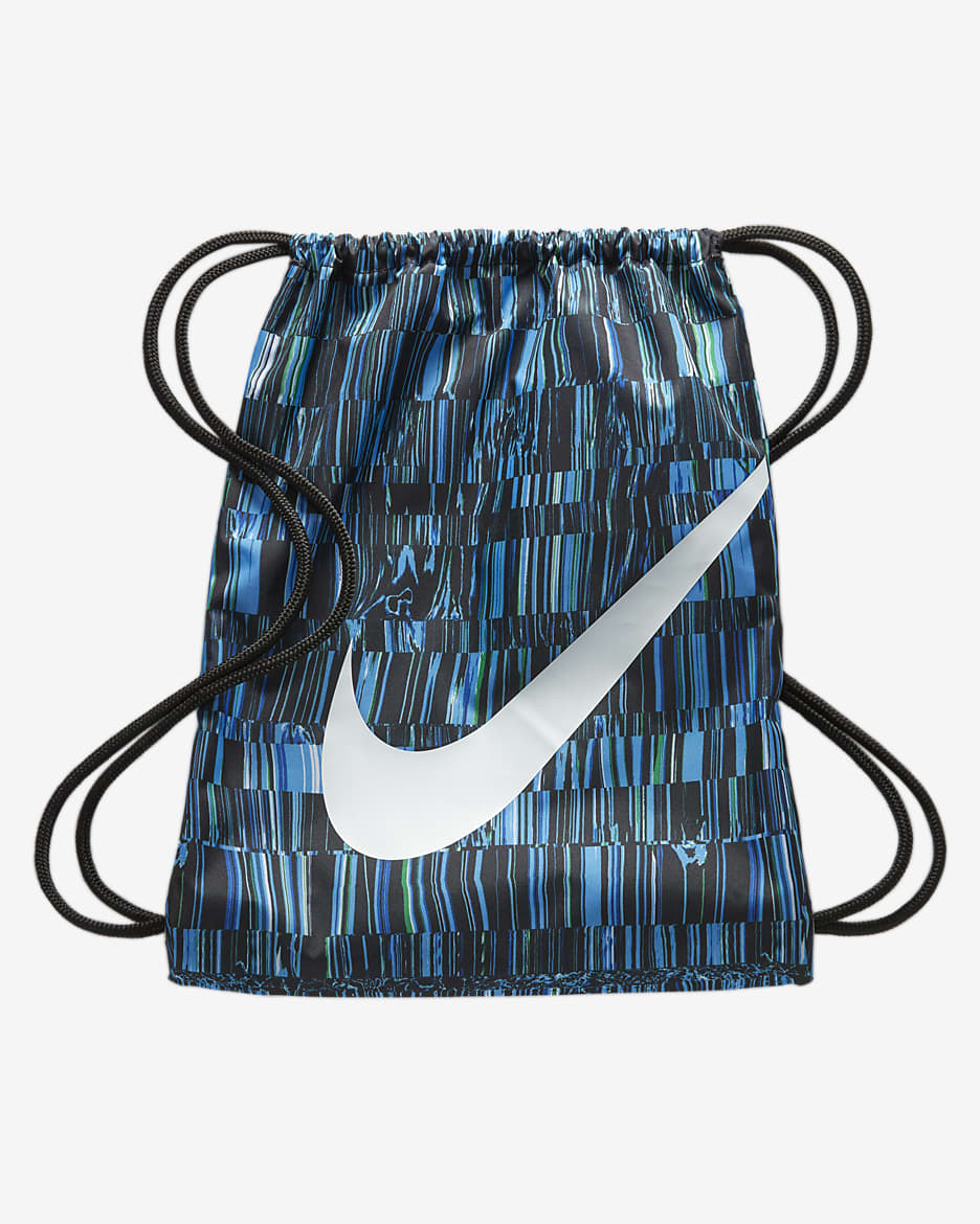 Nike Kids' Printed Gym Sack - Black/Black/White