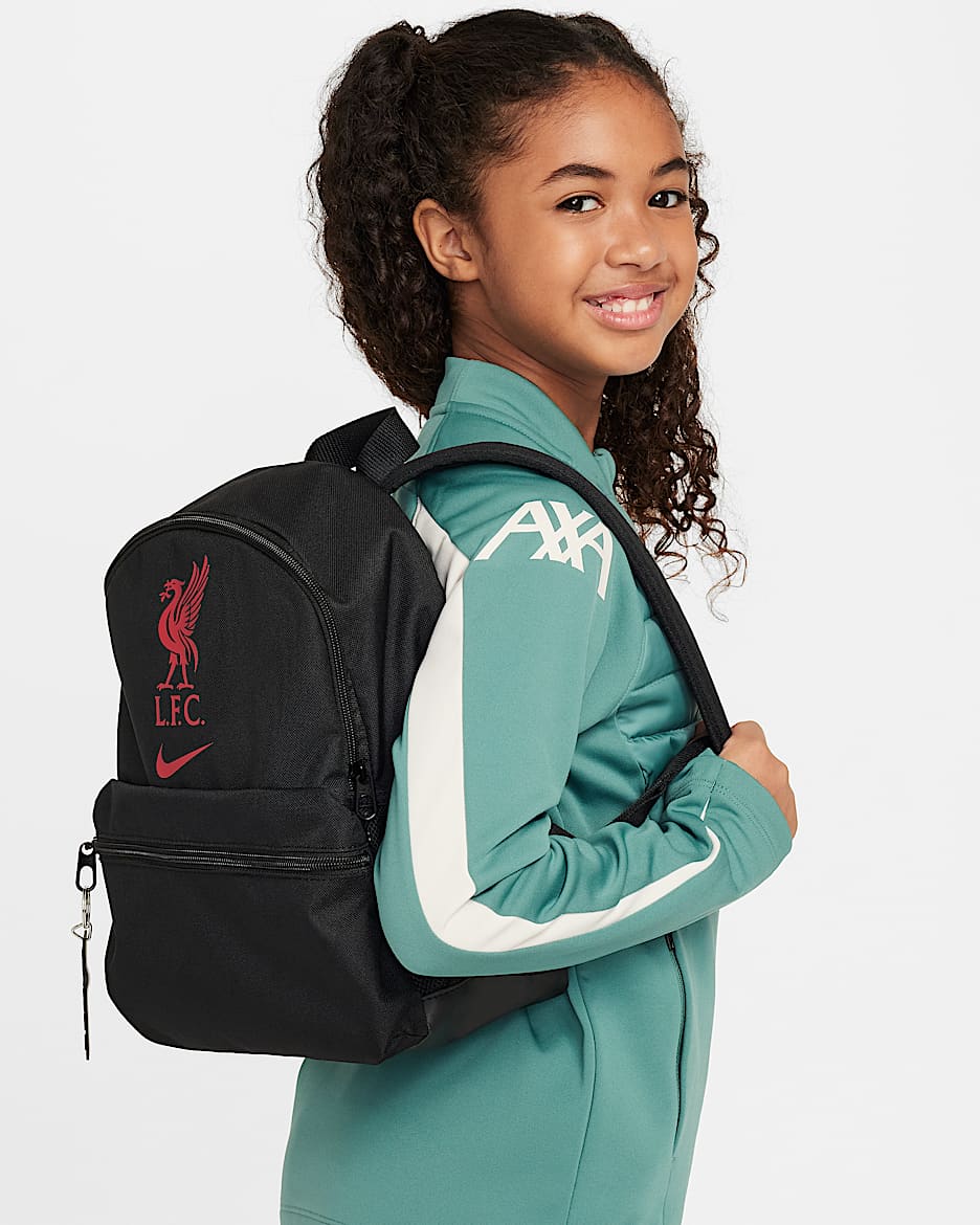 FC Liverpool JDI Rucksack (Mini, 11 l) (ältere Kinder) - Schwarz/Gym Red