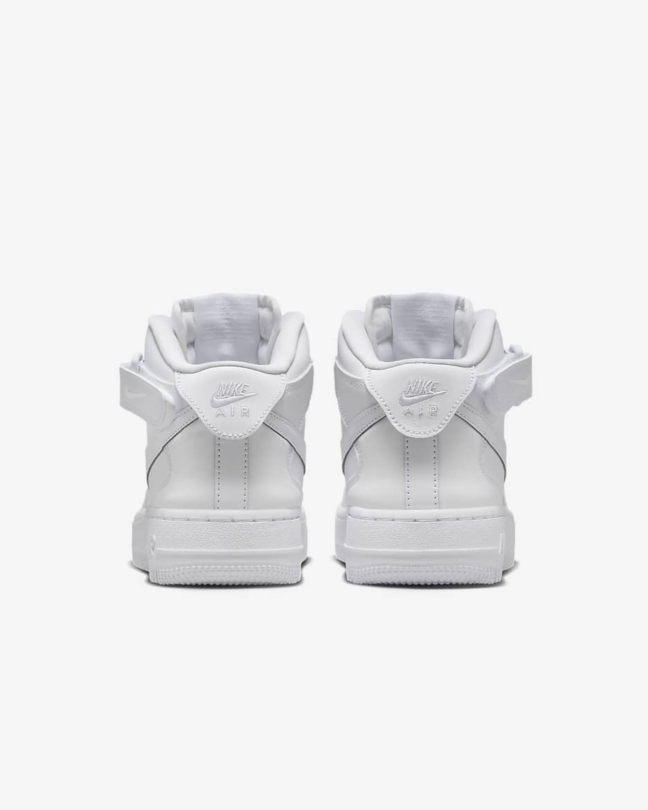 รองเท้าเด็กโต Nike Air Force 1 Mid EasyOn - ขาว/ขาว/ขาว