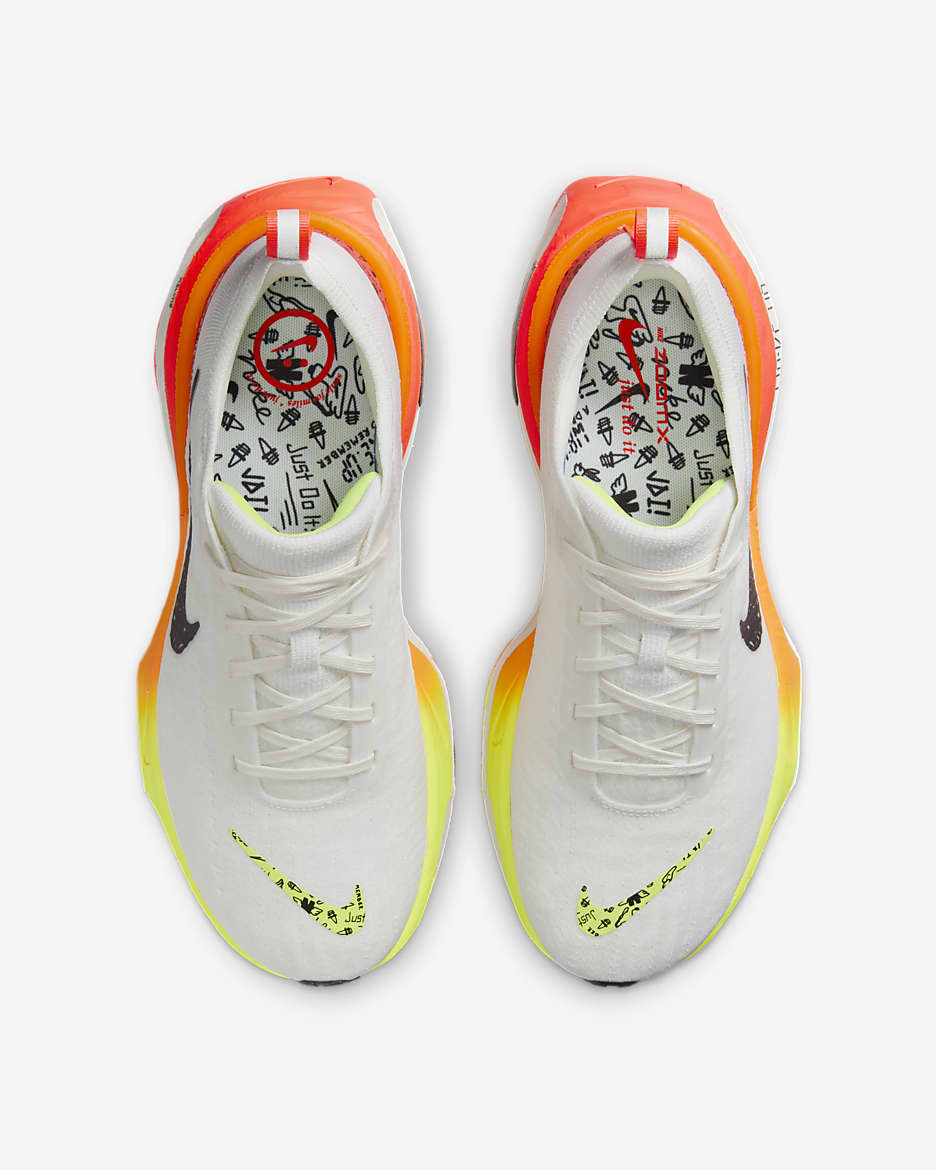 Nike Invincible 3 Men's Road Running Shoes - White/Bright Crimson/Sail/Black