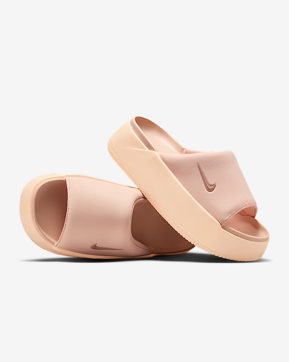 Nike Calm Elevation Women's Slides - Washed Coral/Washed Coral