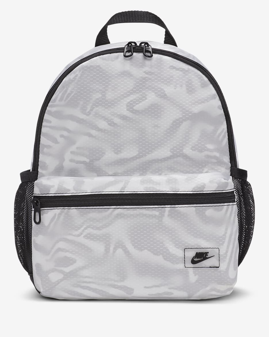Mini mochila estampada para niños Nike Brasilia JDI - Negro/Blanco/Negro