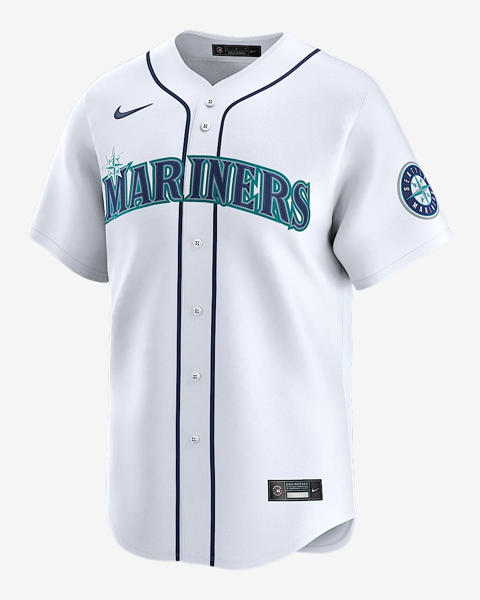 J.P. Crawford Seattle Mariners Men's Nike Dri-FIT ADV MLB Limited Jersey - White