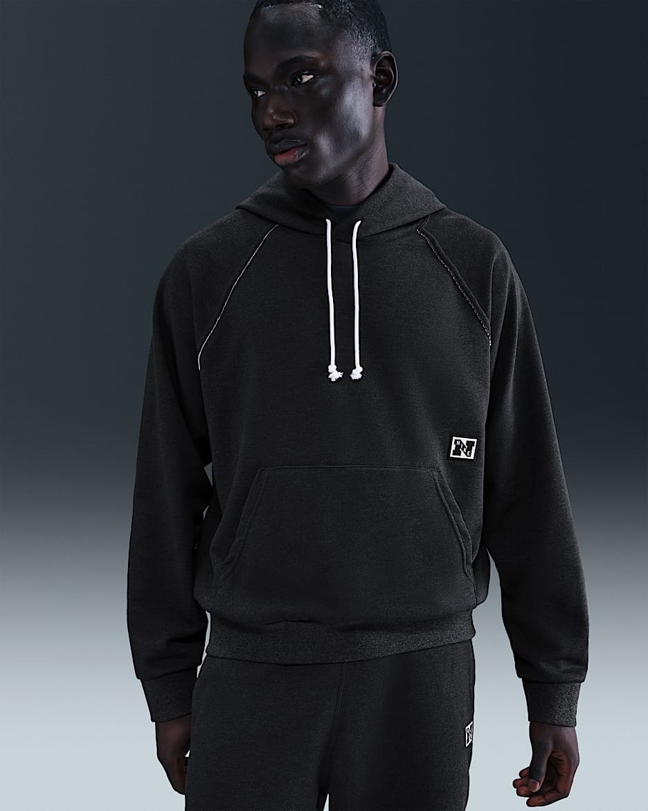 Nike Gym Heritage Dessuadora amb caputxa d'entrenament de teixit Fleece Dri-FIT - Home - Negre/Jaspiat/Pale Ivory/Negre