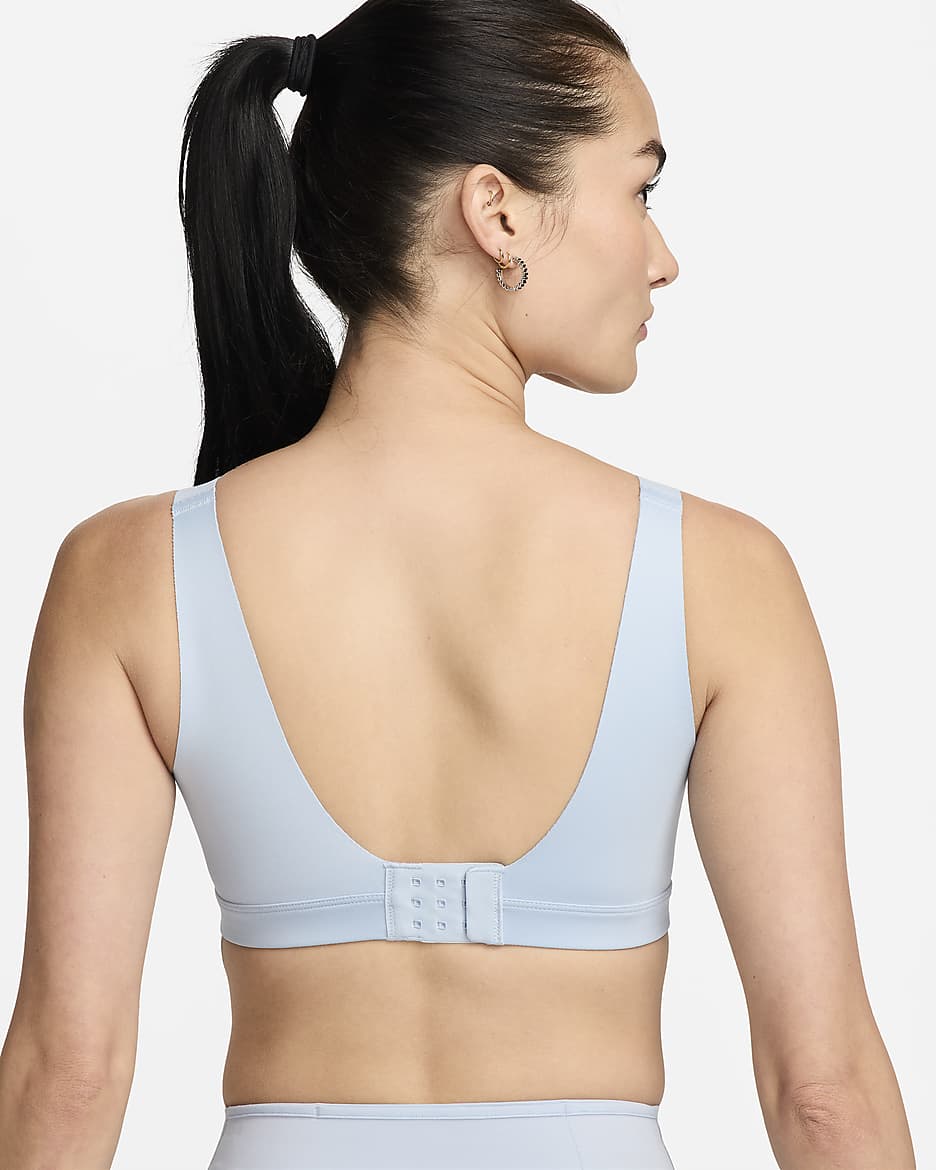 Nike Alpha Women's High-Support Padded Sports Bra - Light Armoury Blue/White