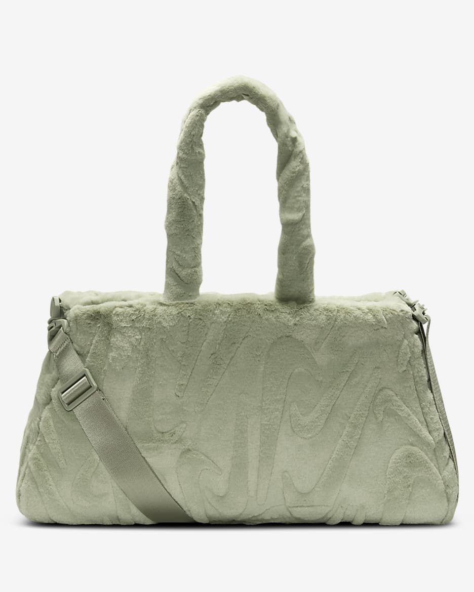 Nike Sportswear Faux Fur Tote (10L) - Jade Horizon/Jade Horizon/Metallic Silver