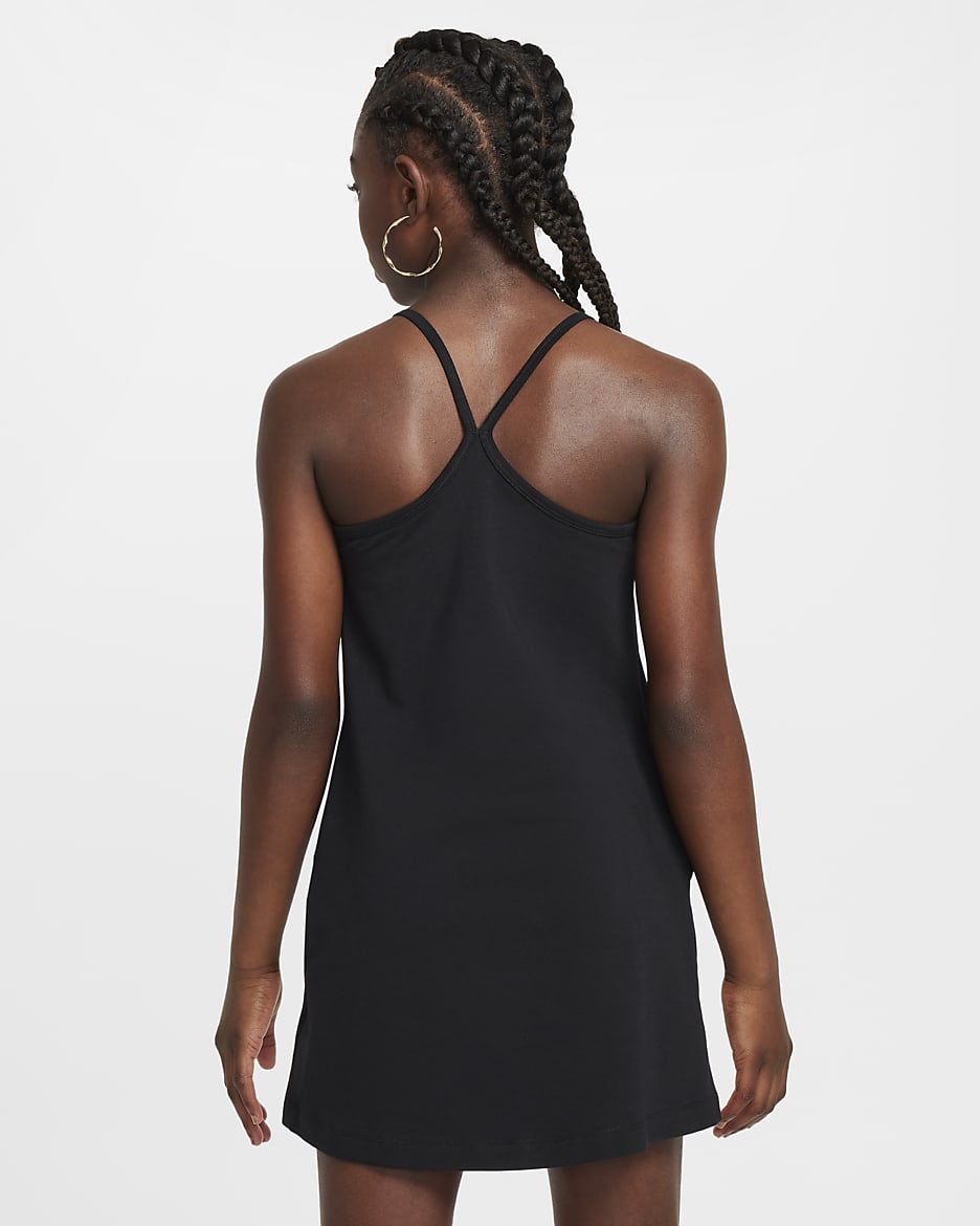 Nike Sportswear Girls' Tank Dress - Black/White