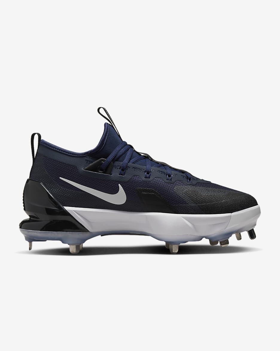 Nike Force Zoom Trout 9 Elite Baseball Cleats - Midnight Navy/Dark Obsidian/Black/White