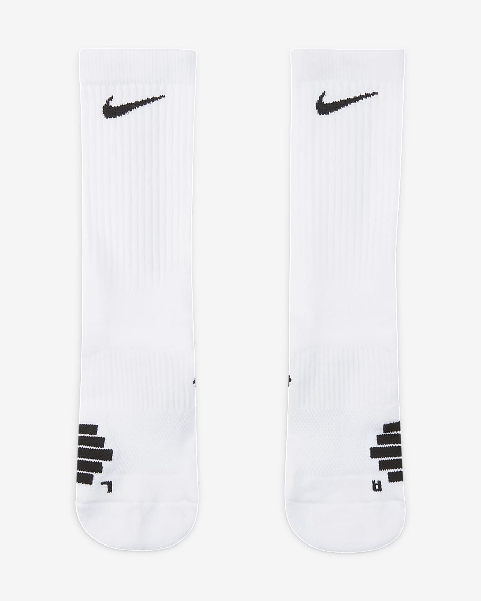 Nike Elite Crew Basketball Socks - White/Black/Black