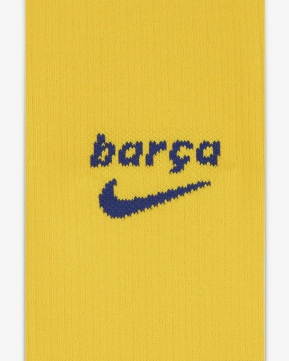 F.C. Barcelona Strike 4th Knee-high Football Socks (1 Pair) - Amarillo/Deep Royal Blue