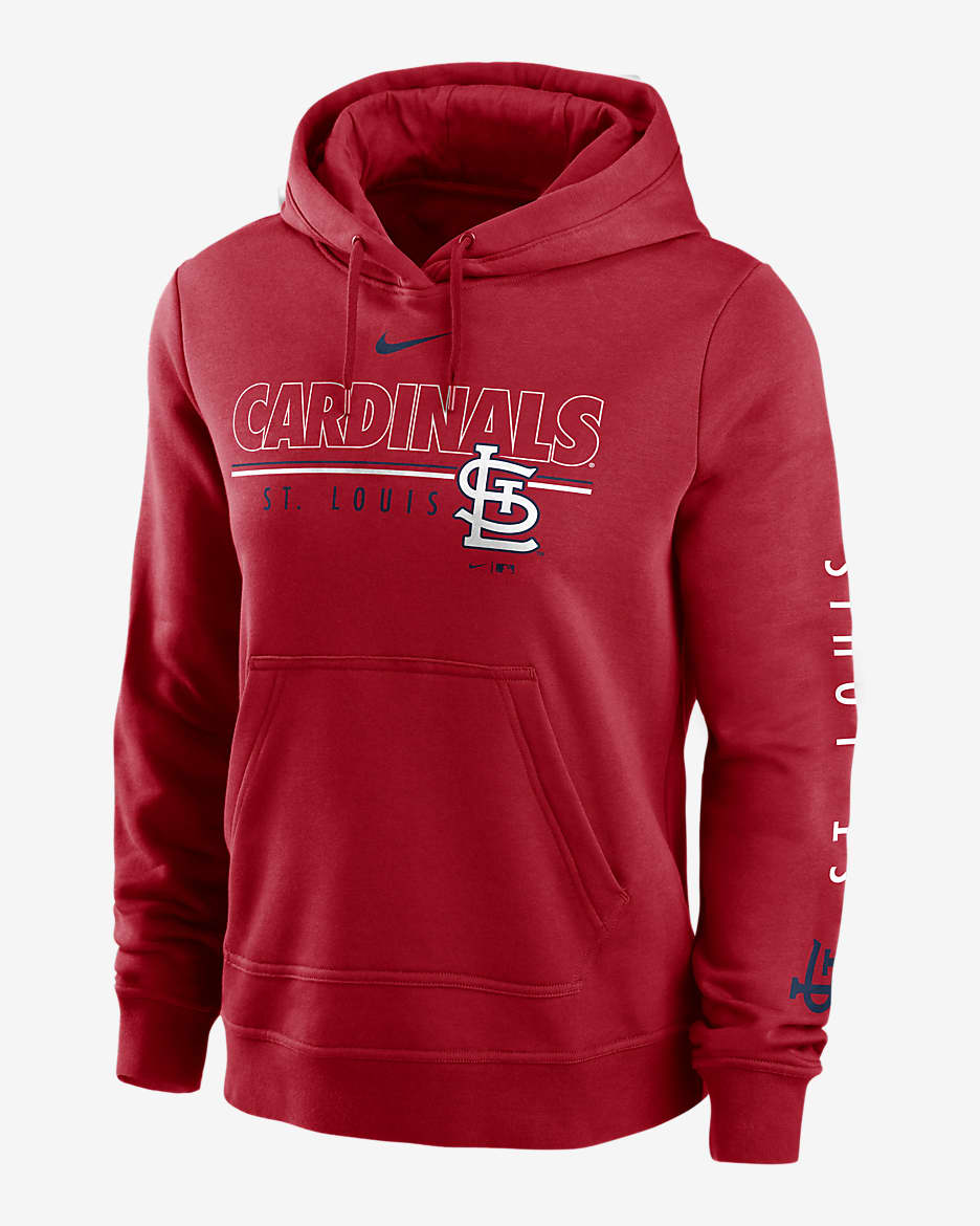 Nike Outline Club (MLB St. Louis Cardinals) Women's Pullover Hoodie - Sport Red
