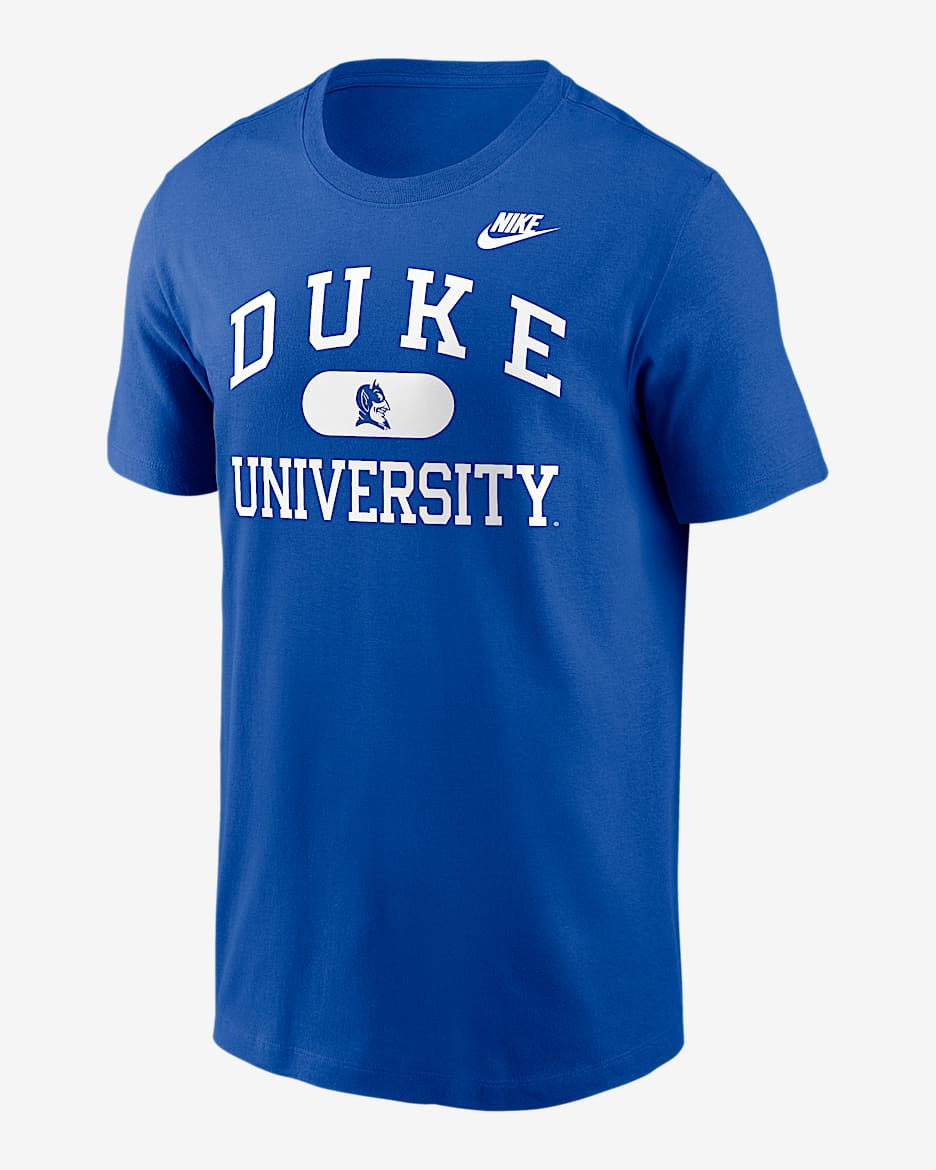 Playera universitaria Nike para hombre Duke Legacy Alma Mater - Royal