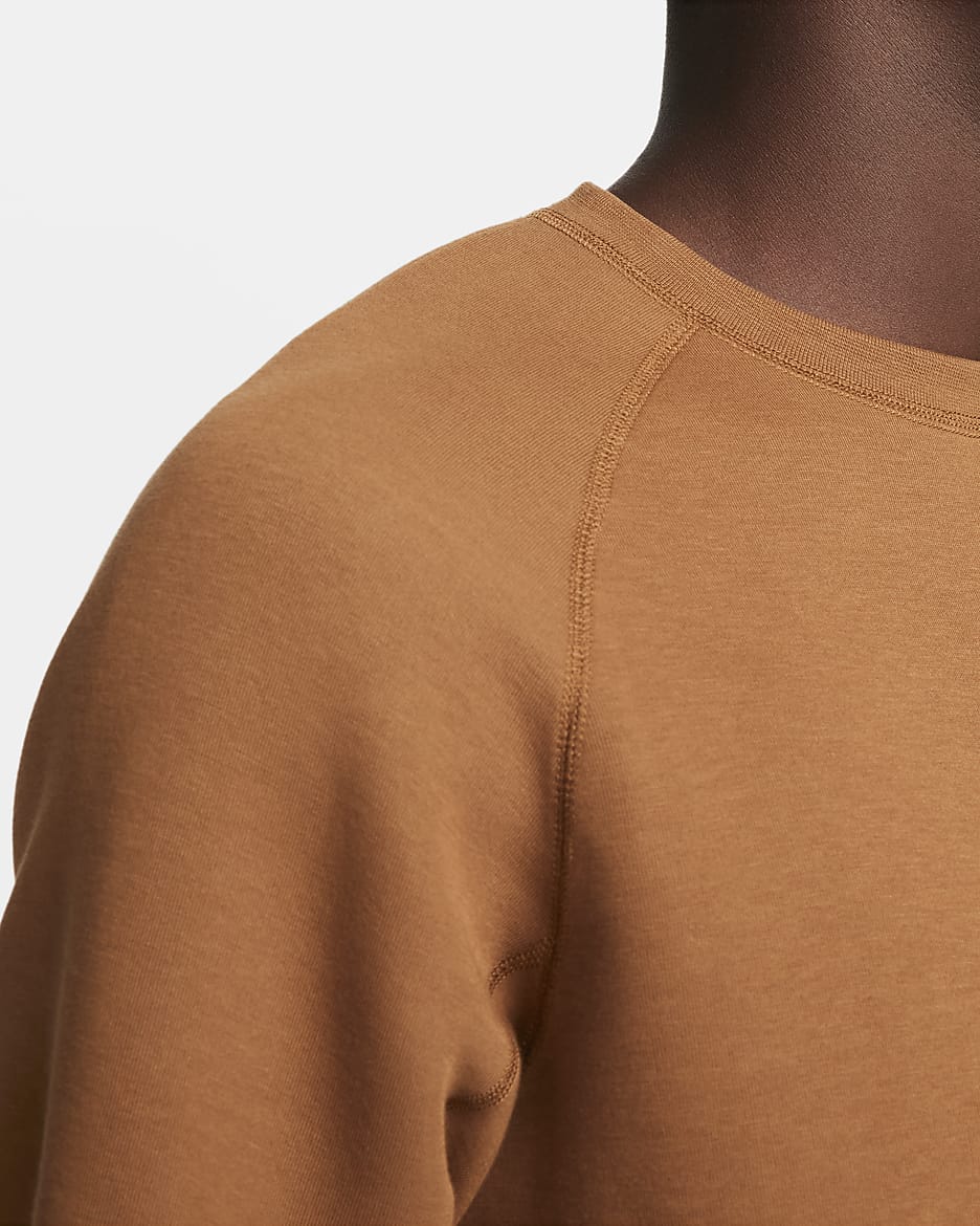 Nike Sportswear Tech Fleece Men's Crew - Light British Tan/Black