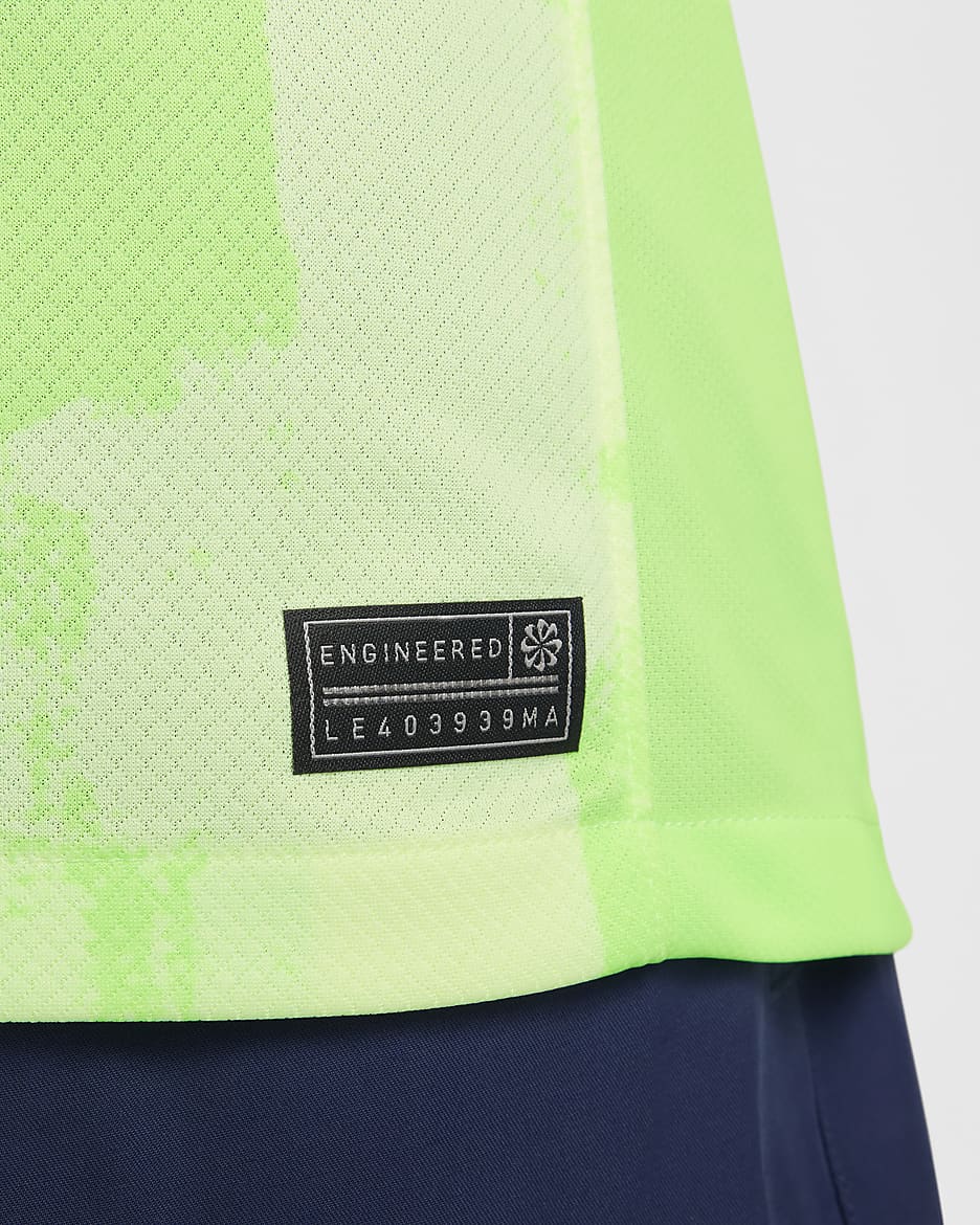 FC Barcelona 2024/25 Stadyum Üçüncü Nike Dri-FIT Erkek Futbol Taraftar Forması - Barely Volt/Barely Volt/Lime Blast/Old Royal