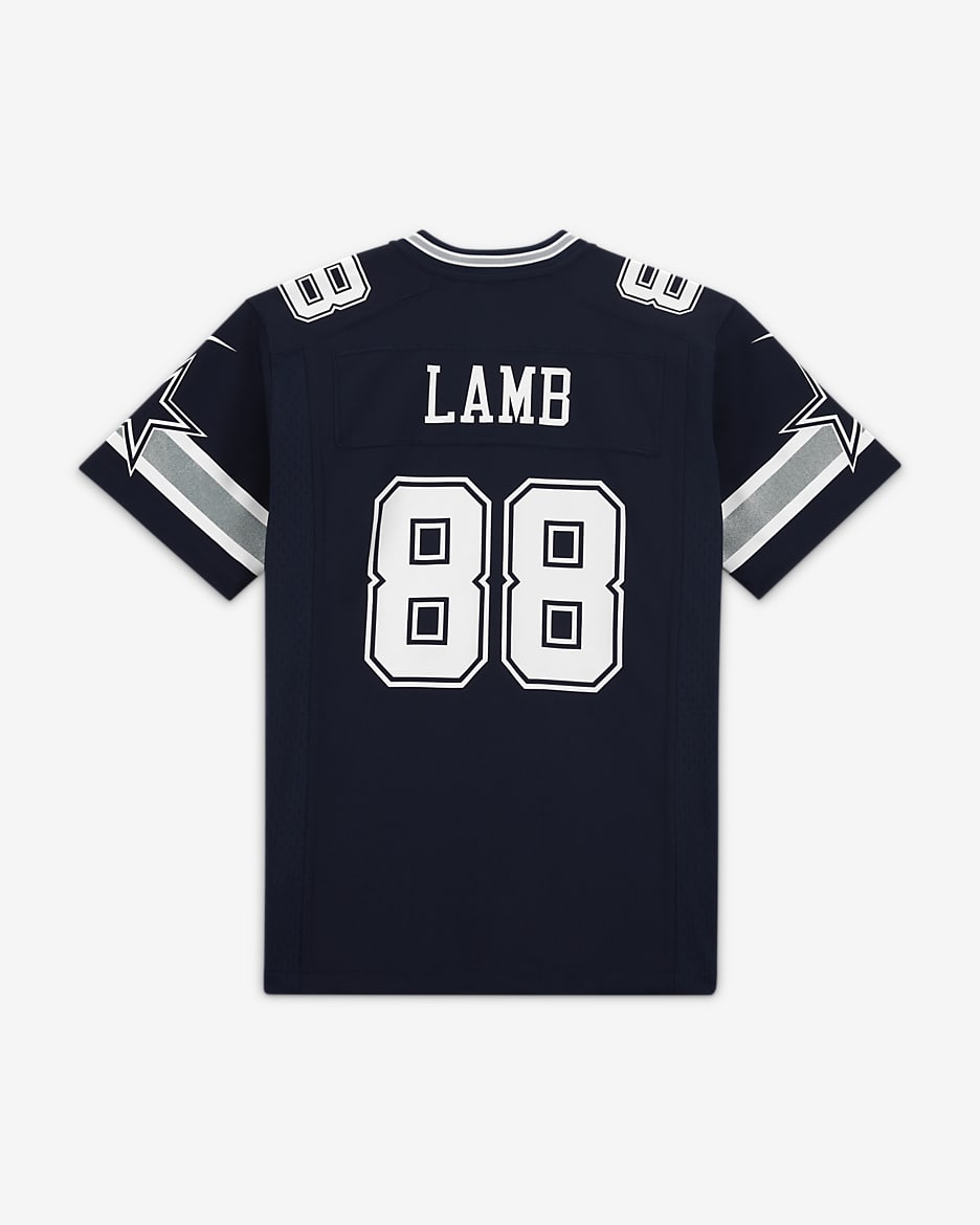 NFL Dallas Cowboys (CeeDee Lamb) Older Kids' Game American Football Jersey - College Navy/Blue