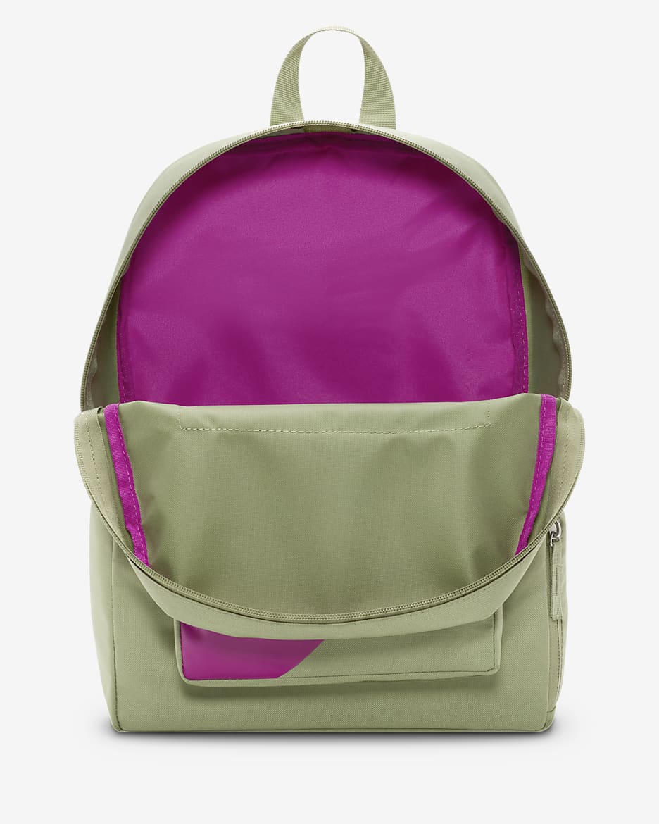 Nike Classic Kids' Backpack (16L) - Oil Green/Oil Green/Vivid Grape