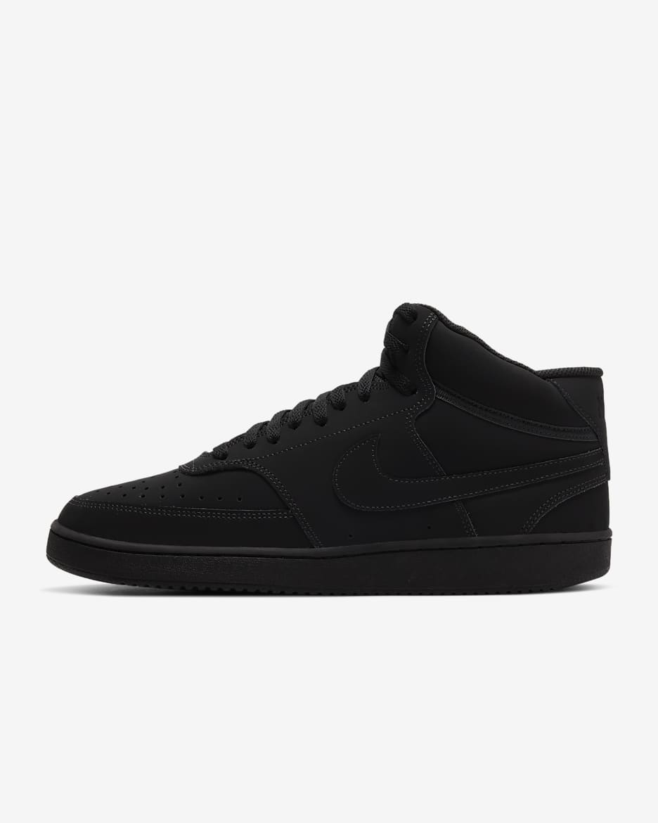 Calzado para hombre Nike Court Vision Mid - Negro/Negro/Negro