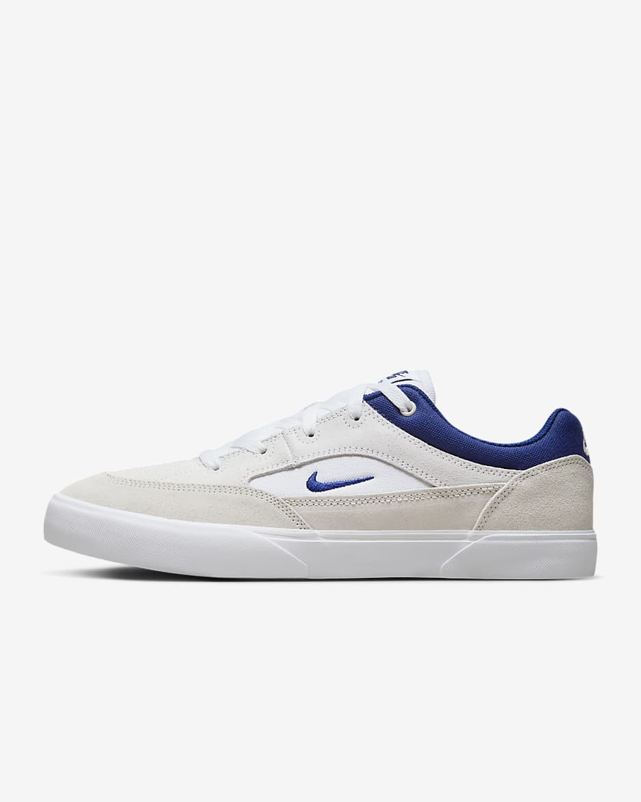 Nike SB Malor Erkek Ayakkabısı - Beyaz/Platinum Tint/Beyaz/Deep Royal Blue