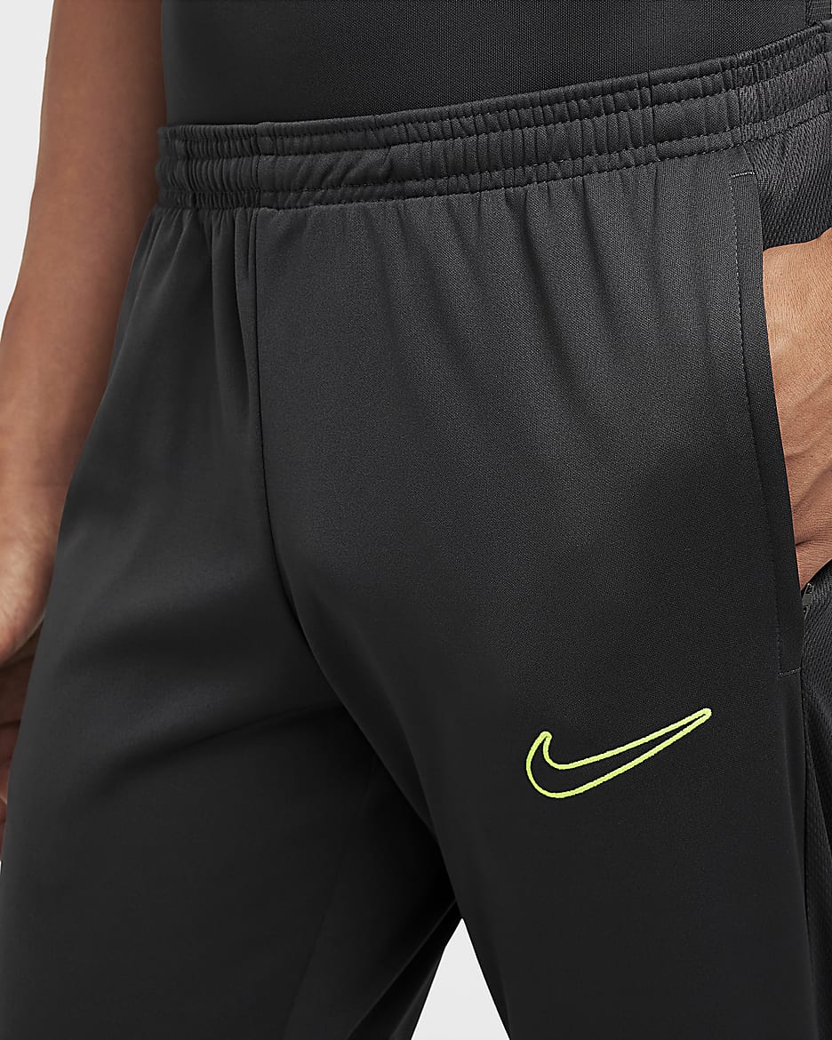 Pánské fotbalové kalhoty Nike Dri-FIT Academy - Anthracite/Anthracite/Anthracite/Volt