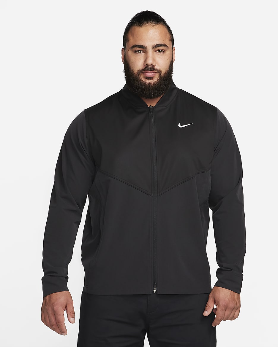 Veste de golf Nike Tour Essential pour homme - Noir/Noir/Blanc