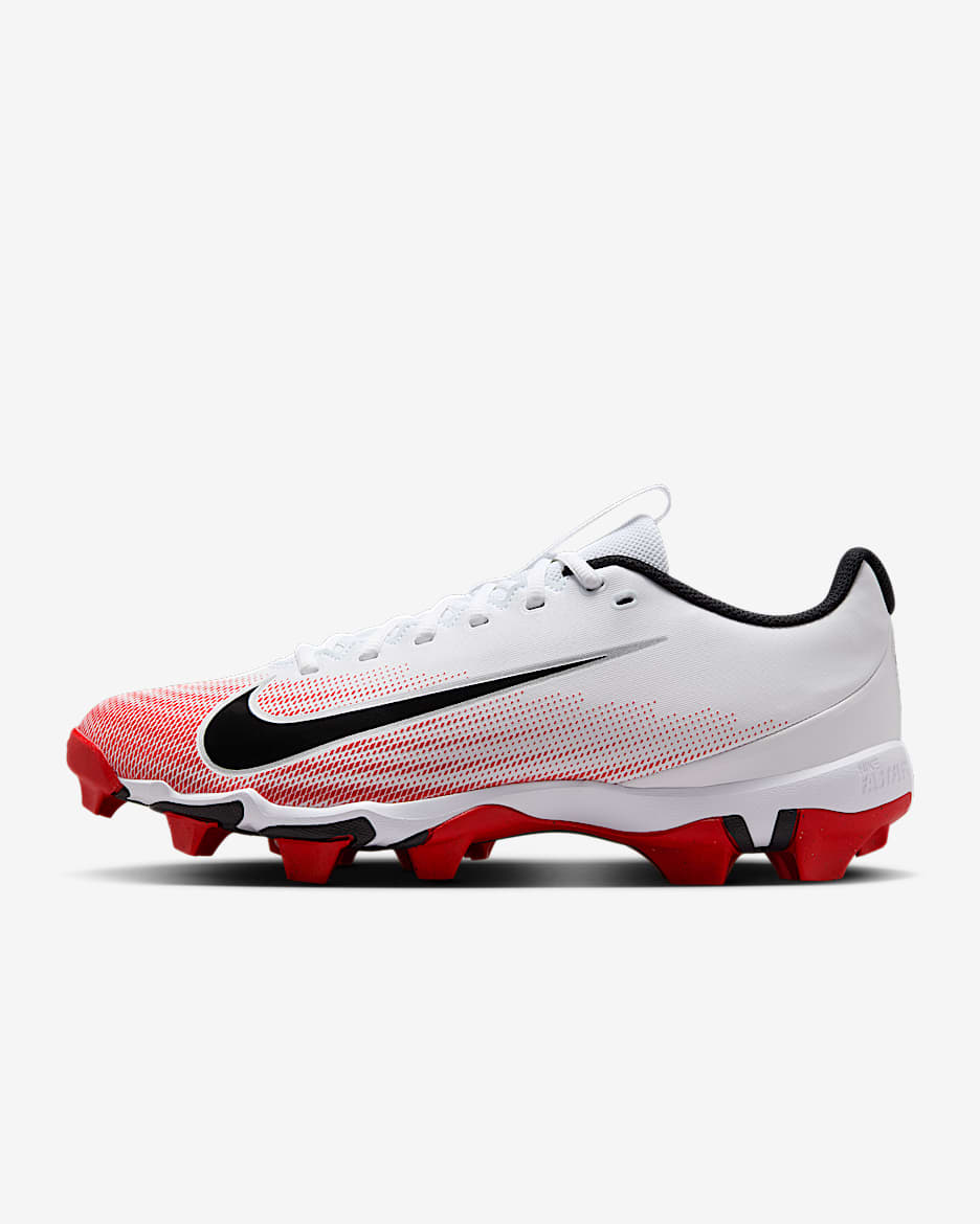 Tacos de fútbol americano Nike Vapor Shark 3 - Blanco/Rojo universitario/Negro