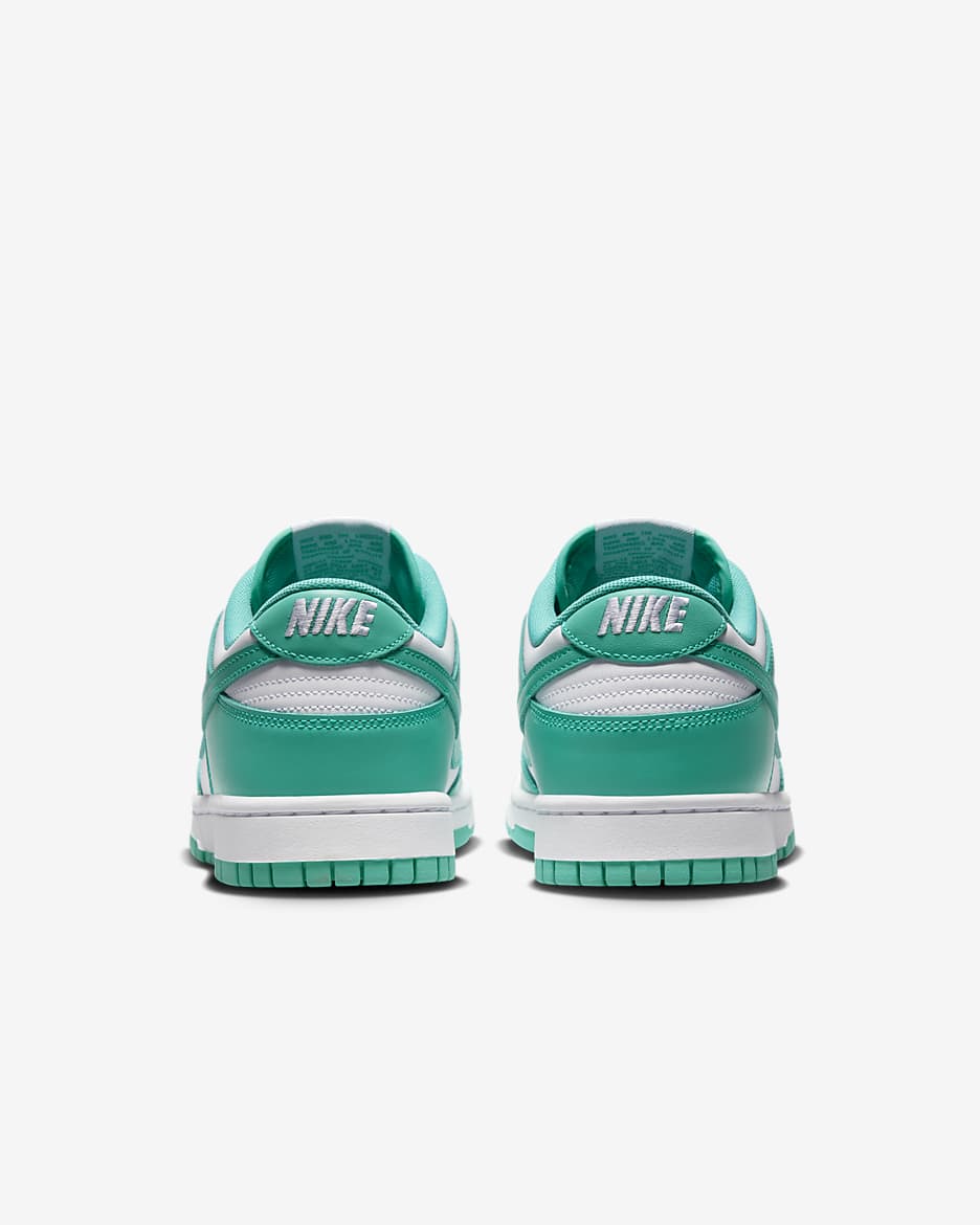 Scarpa Nike Dunk Low Retro - Uomo - Bianco/Bianco/Clear Jade