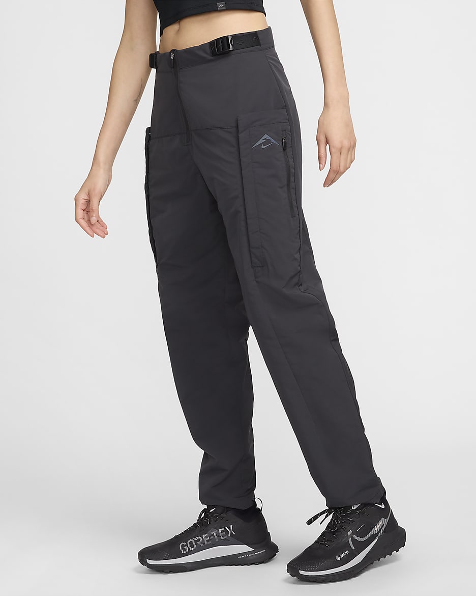 Nike Trail Women's Repel Mid-Rise Running Trousers - Black/Anthracite