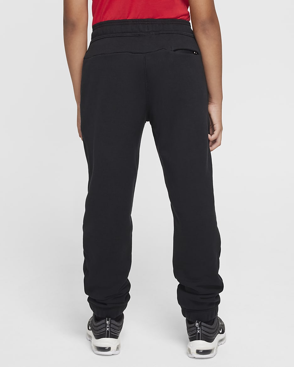 Pantalon en Fleece à motif Nike Football FC Barcelona Extérieur pour ado - Noir