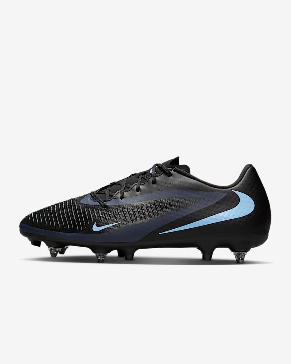 Nike Phantom 6 Low Academy Soft-Ground Football Boot - Black/Black