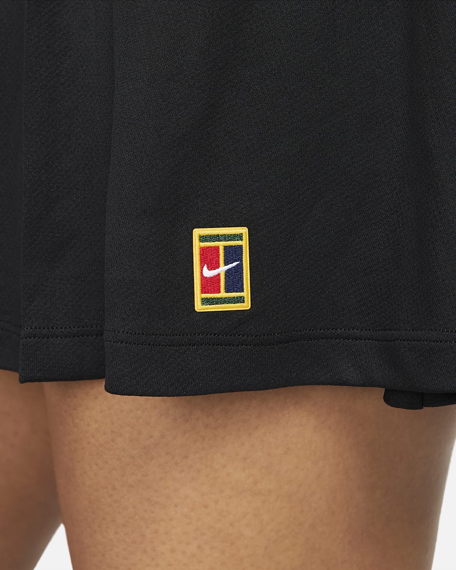 NikeCourt Dri-FIT Heritage Faldilla de tennis - Dona - Negre